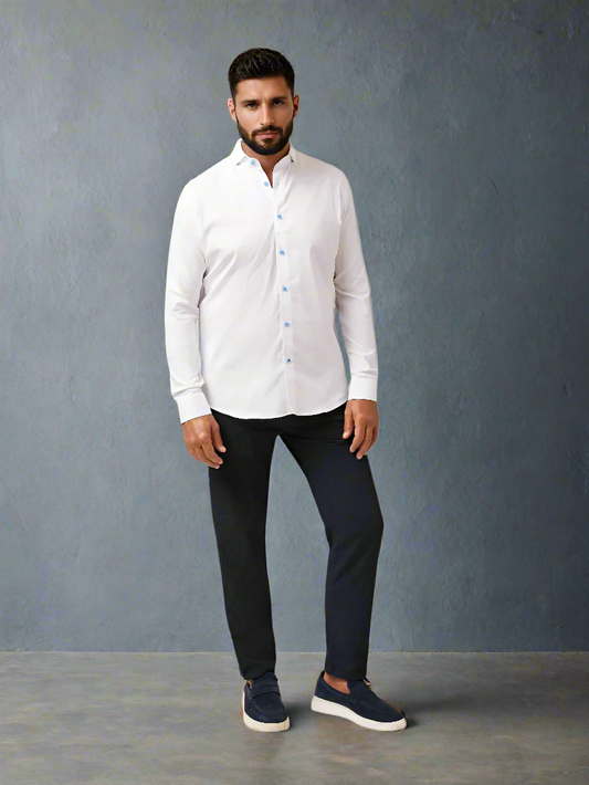 MONARCH - White Edge Long Sleeve Shirt