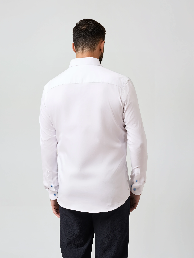MONARCH - White Edge Long Sleeve Shirt