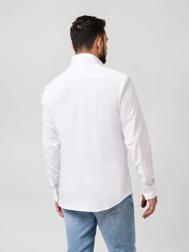 MONARCH - White Heritage Long Sleeve Shirt
