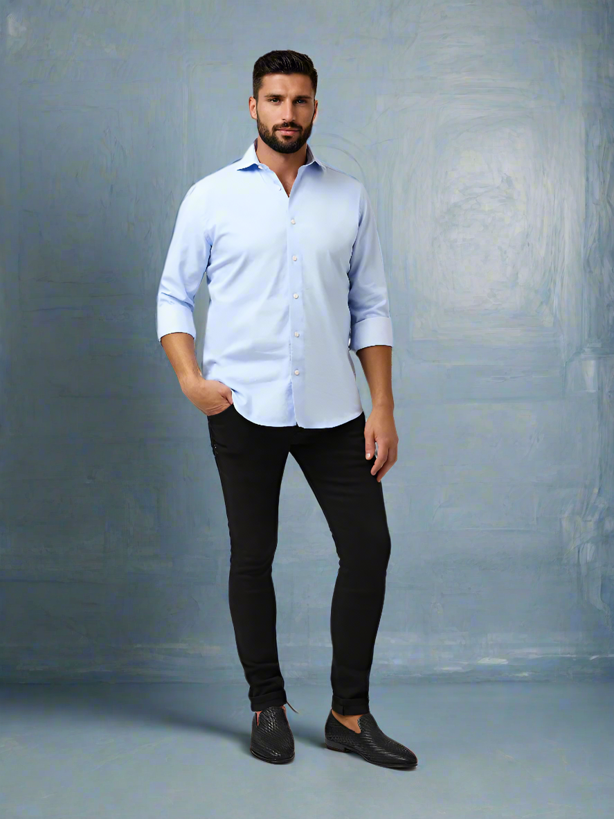 MONARCH - Light Blue Heritage Long Sleeve Shirt