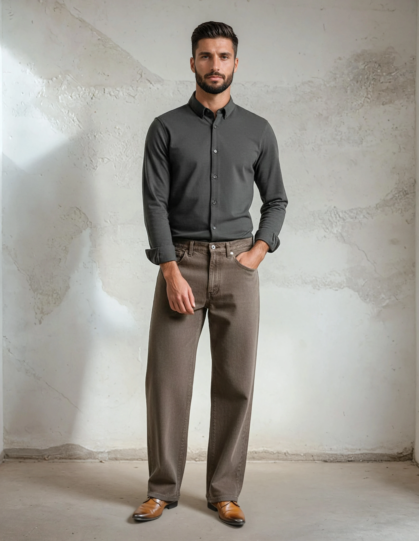 ORIGIN - Faded Black Long Sleeve Shirt