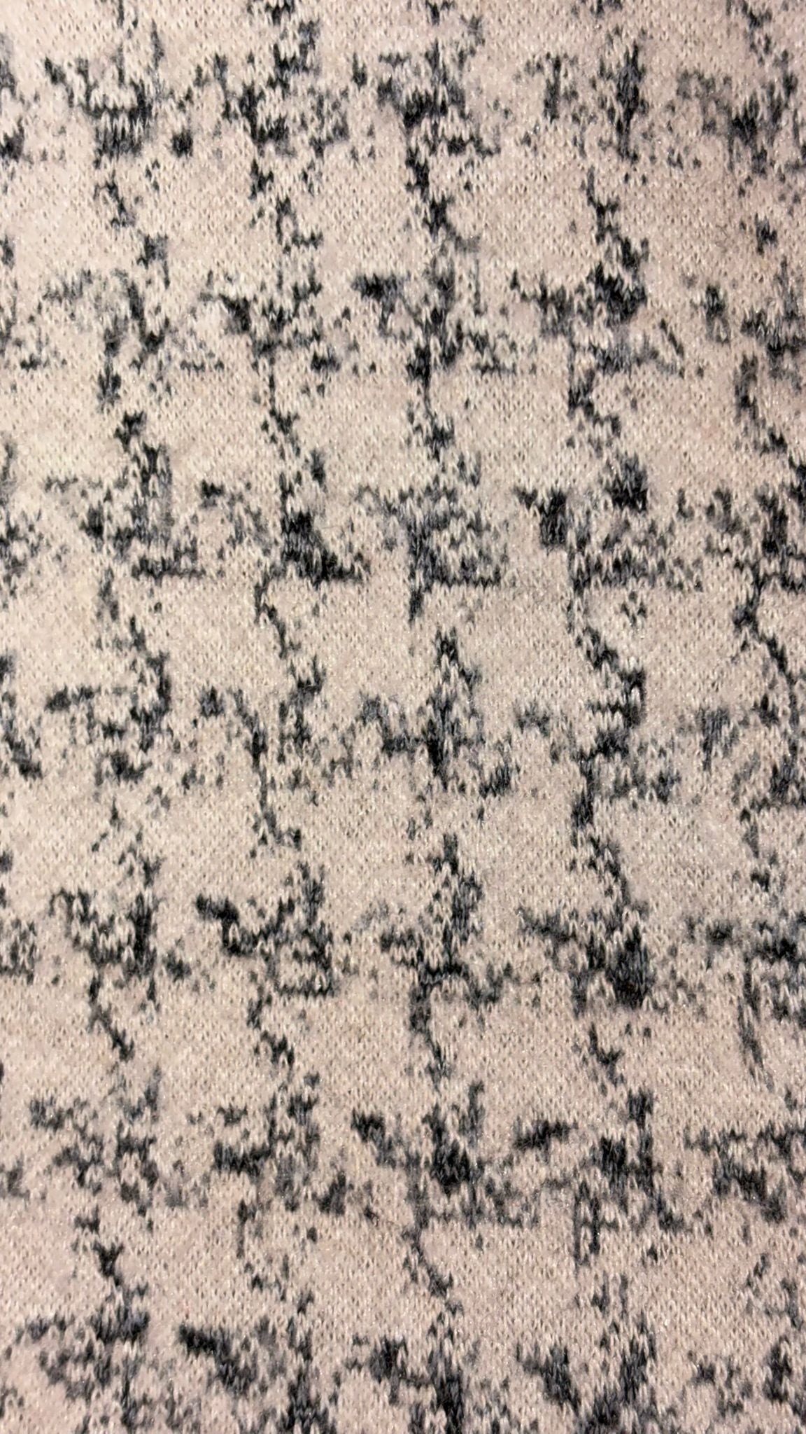 HUNTER - Light Beige Knit Houndstooth Jacket