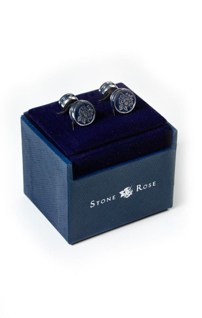 CUFFLINKS-Stone Rose
