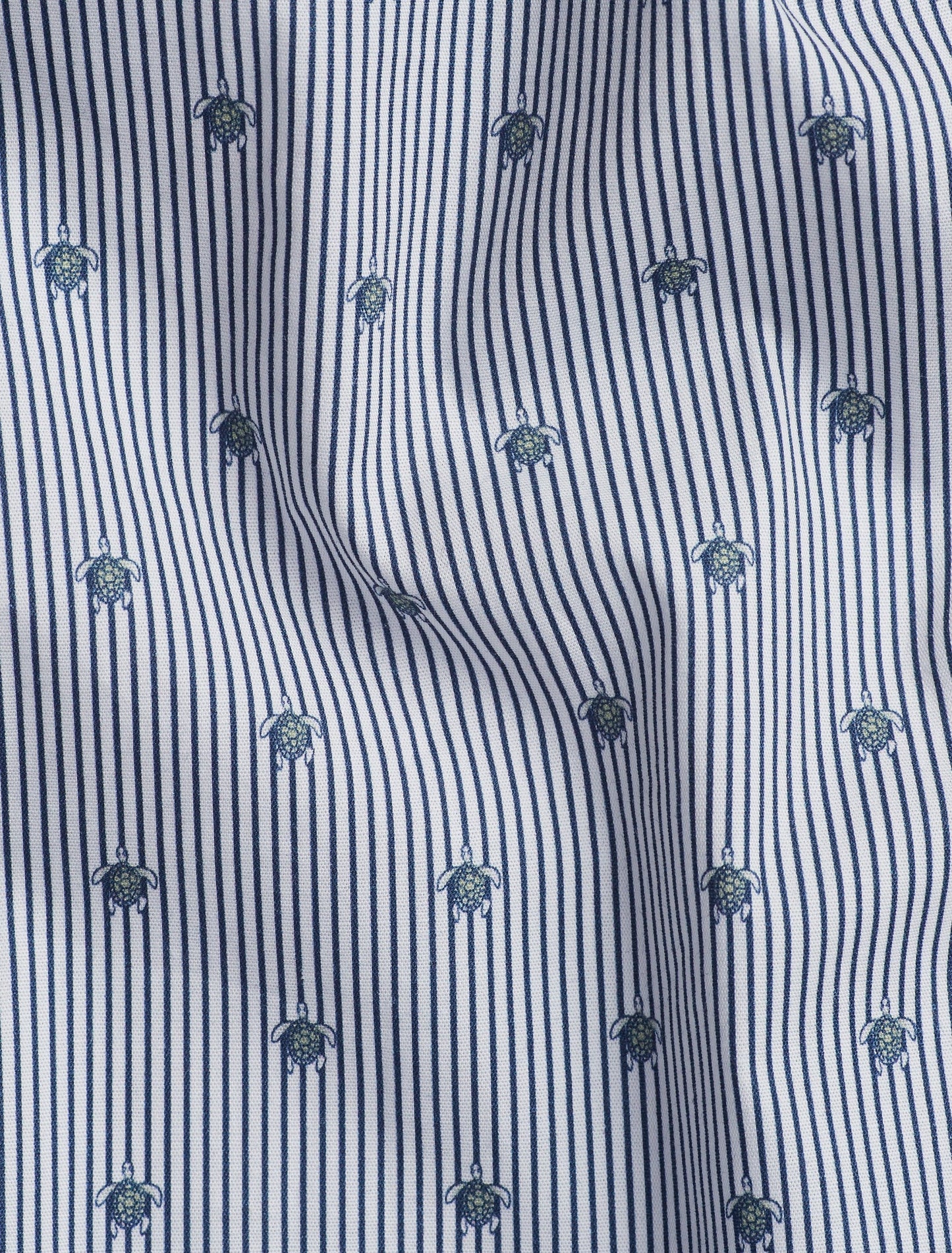 Navy Turtle Long Sleeve Print Shirt