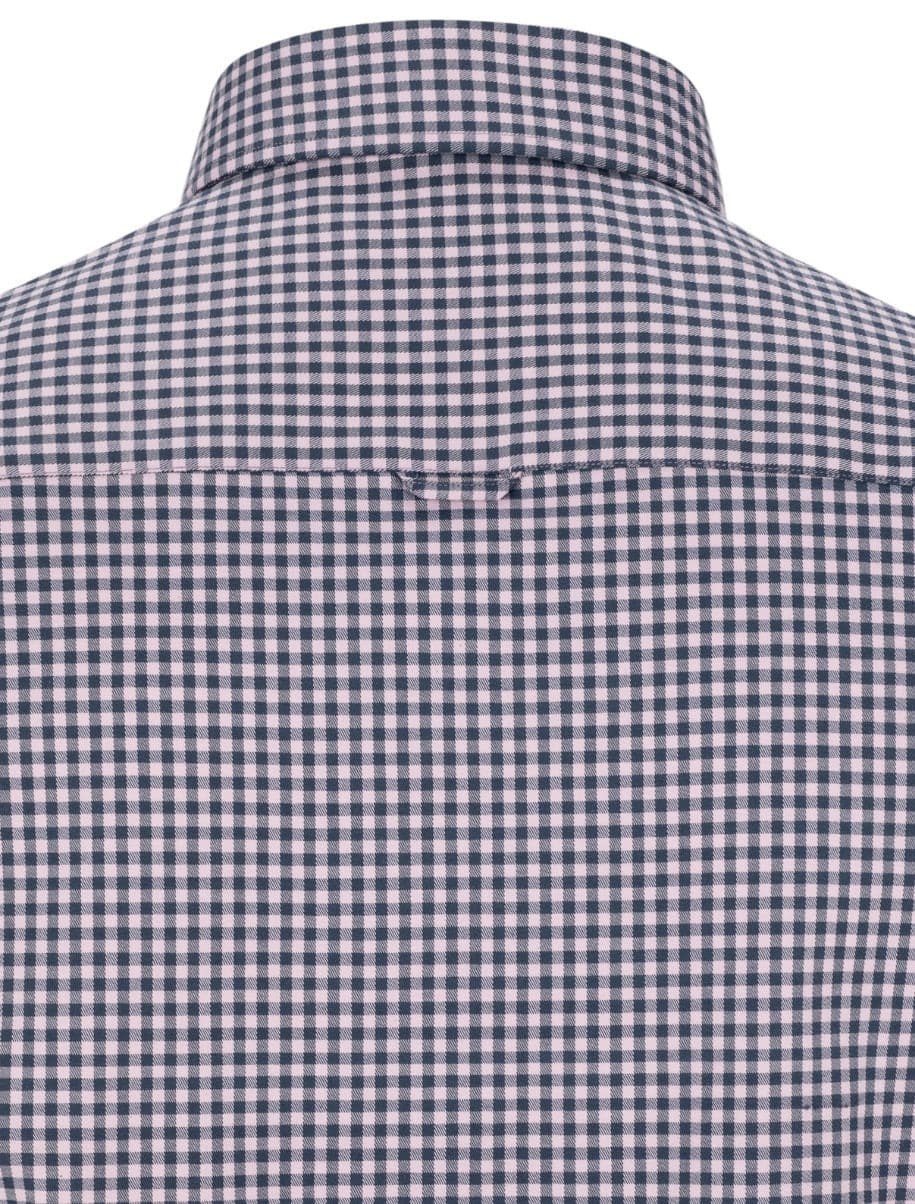 Lilac Dry Touch Check Long Sleeve Shirt