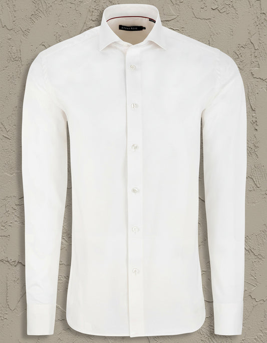 White Dry Touch Long Sleeve Shirt