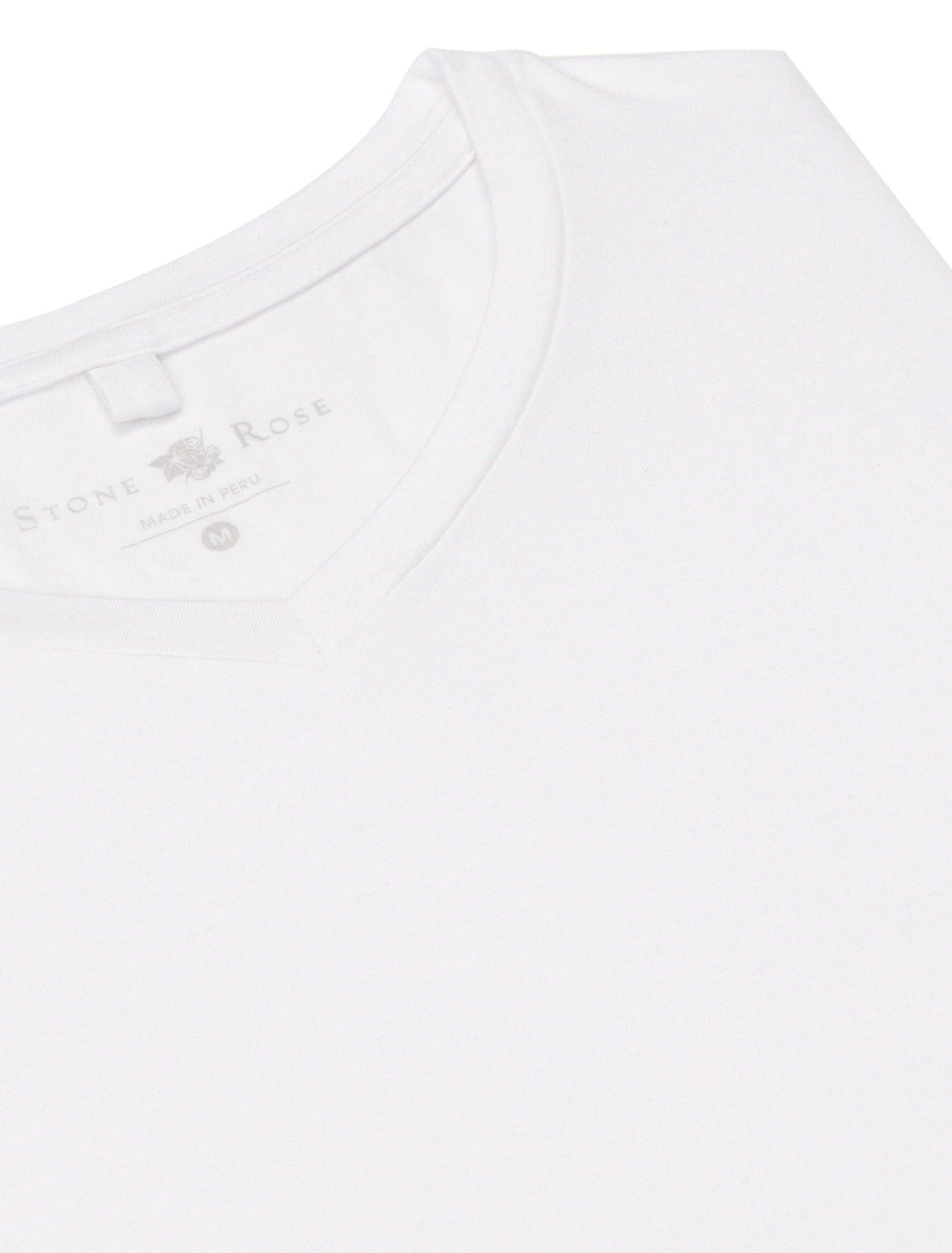 White V-Neck Modal T-Shirt