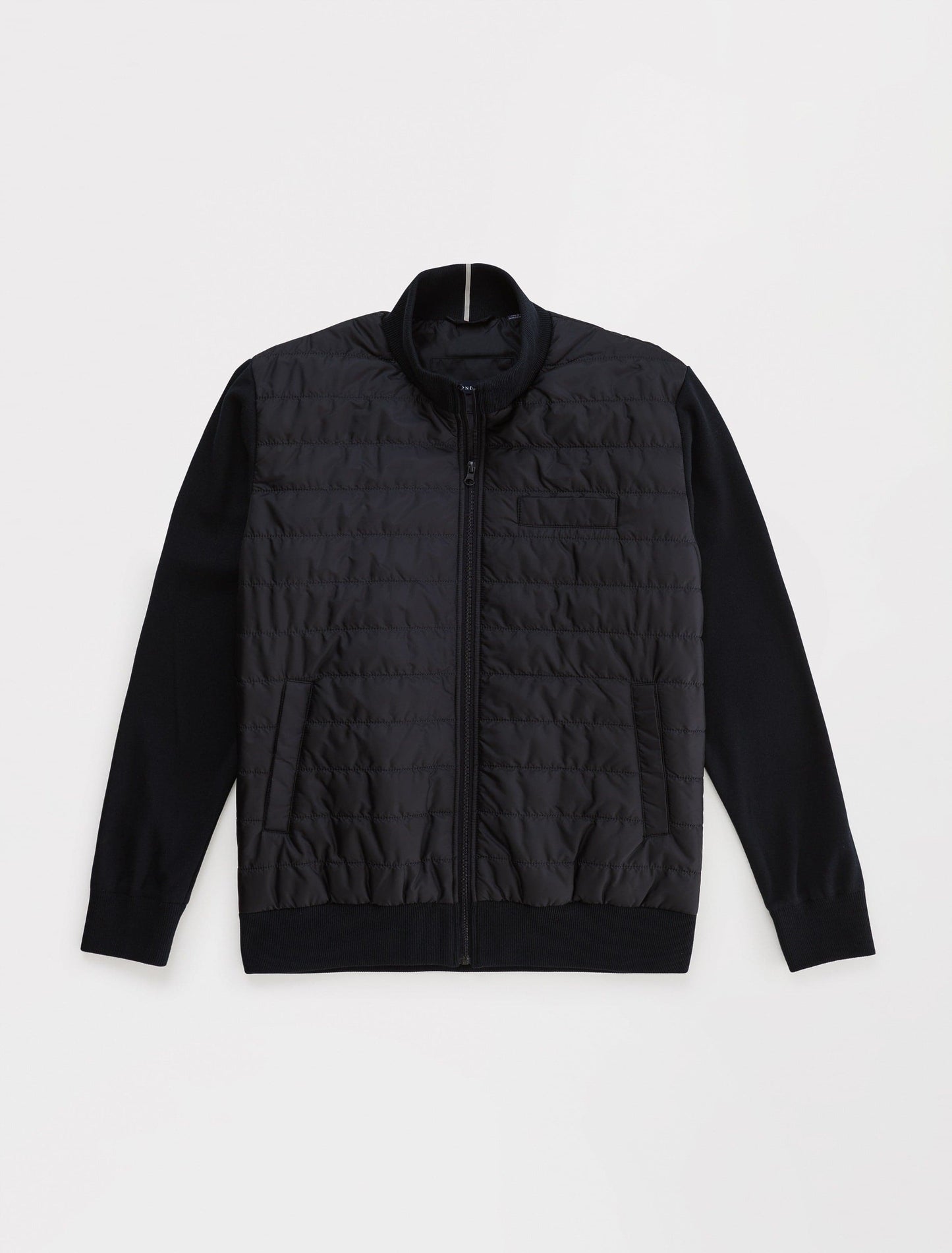 Navy Hybrid Bomber Jacket