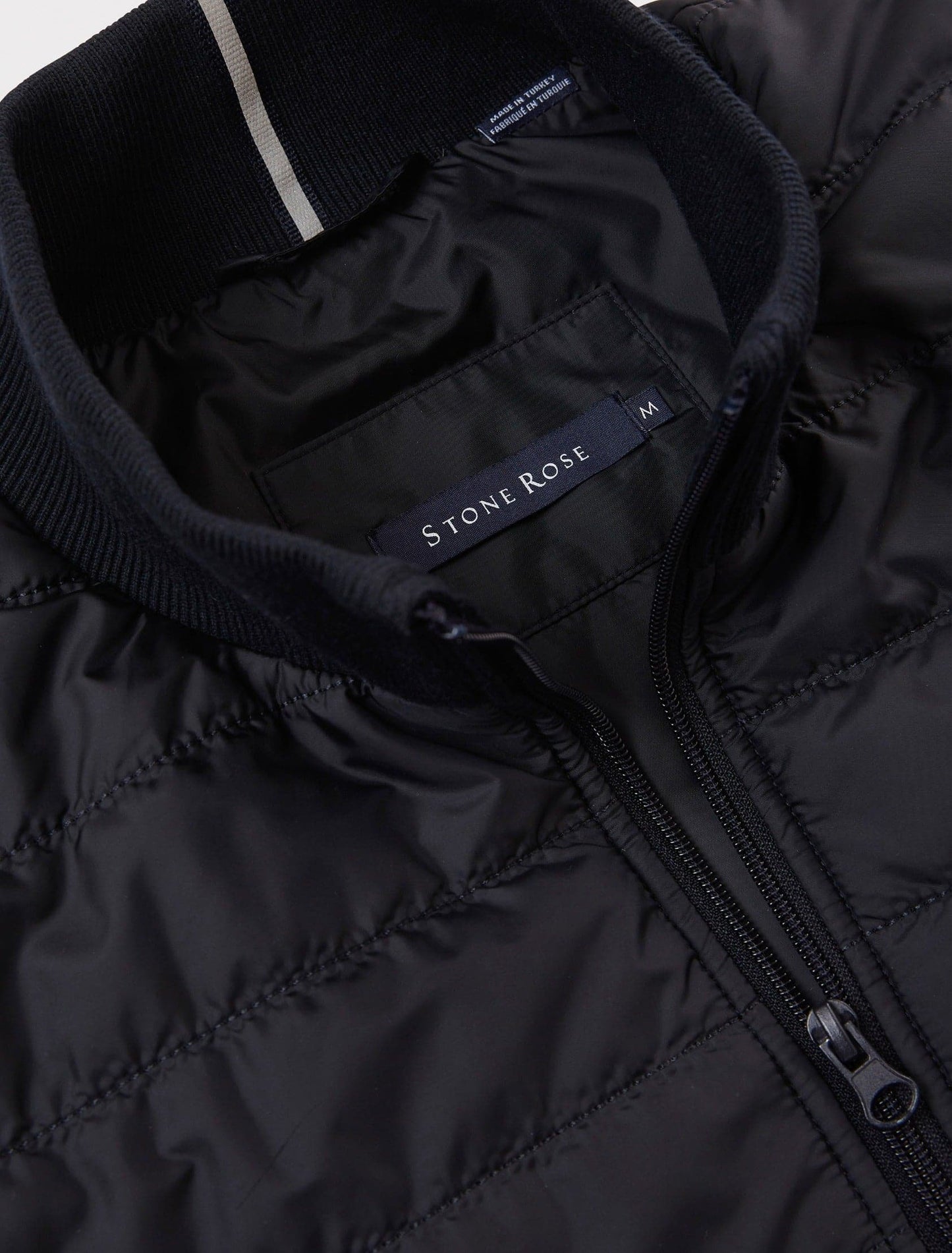 Navy Hybrid Bomber Jacket