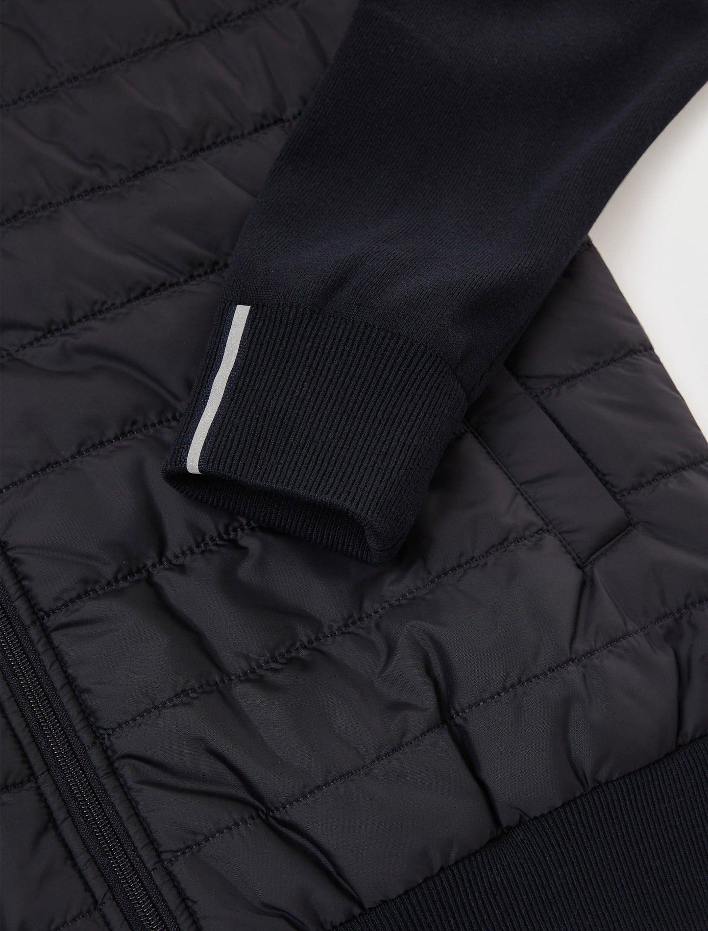 Navy Hybrid Bomber Jacket