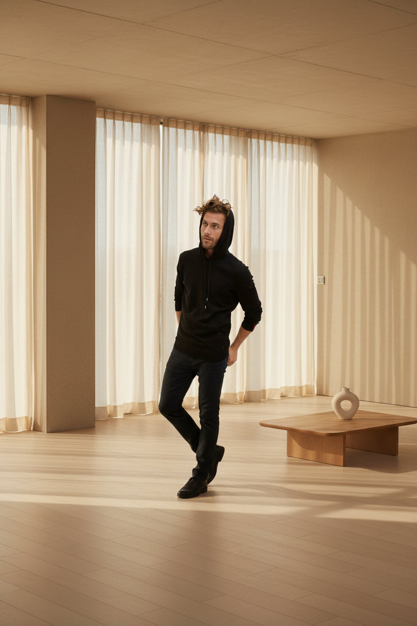 Black Natural Hoodie