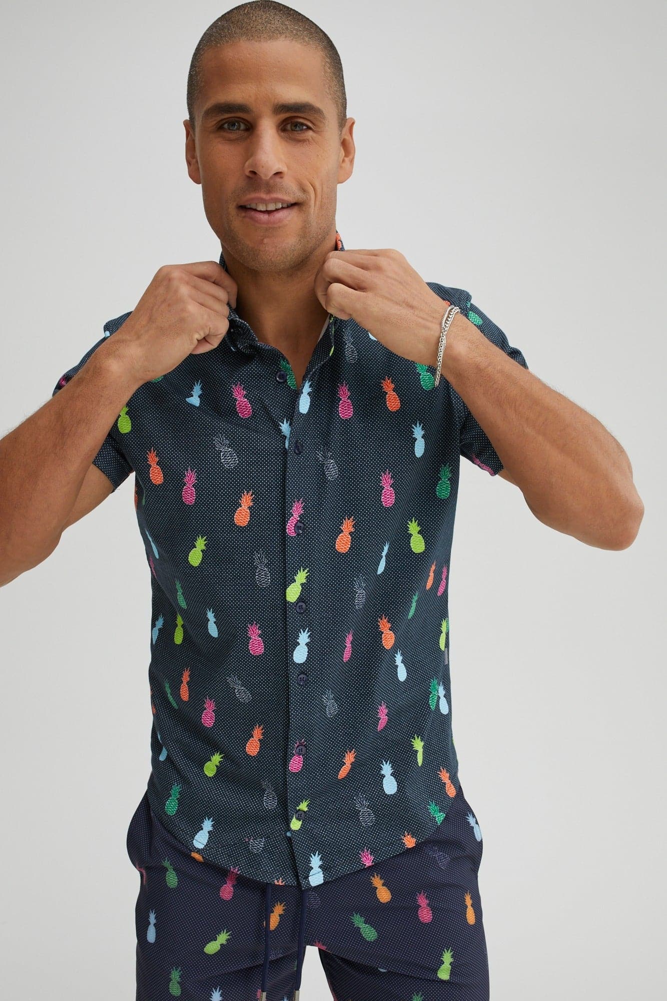 Navy Multicolor Pineapple T-Series DryTouch?? Shirt