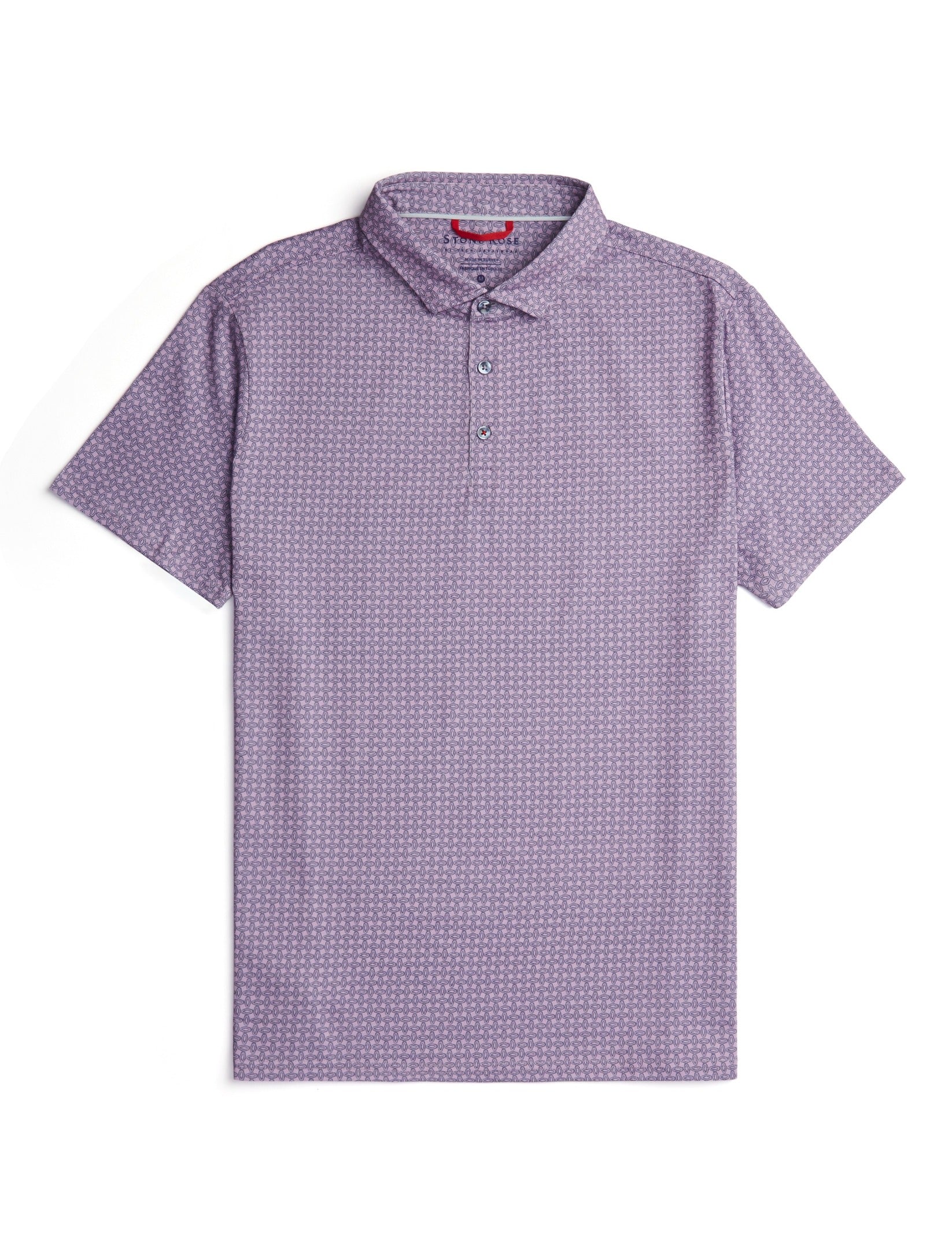 Lavender Diamond Short Sleeve Print Shirt