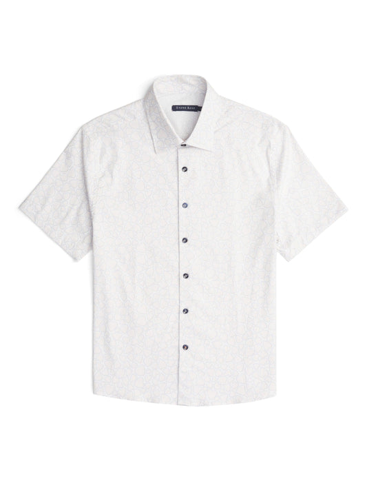 Grey Hearts Short Sleeve Shirt