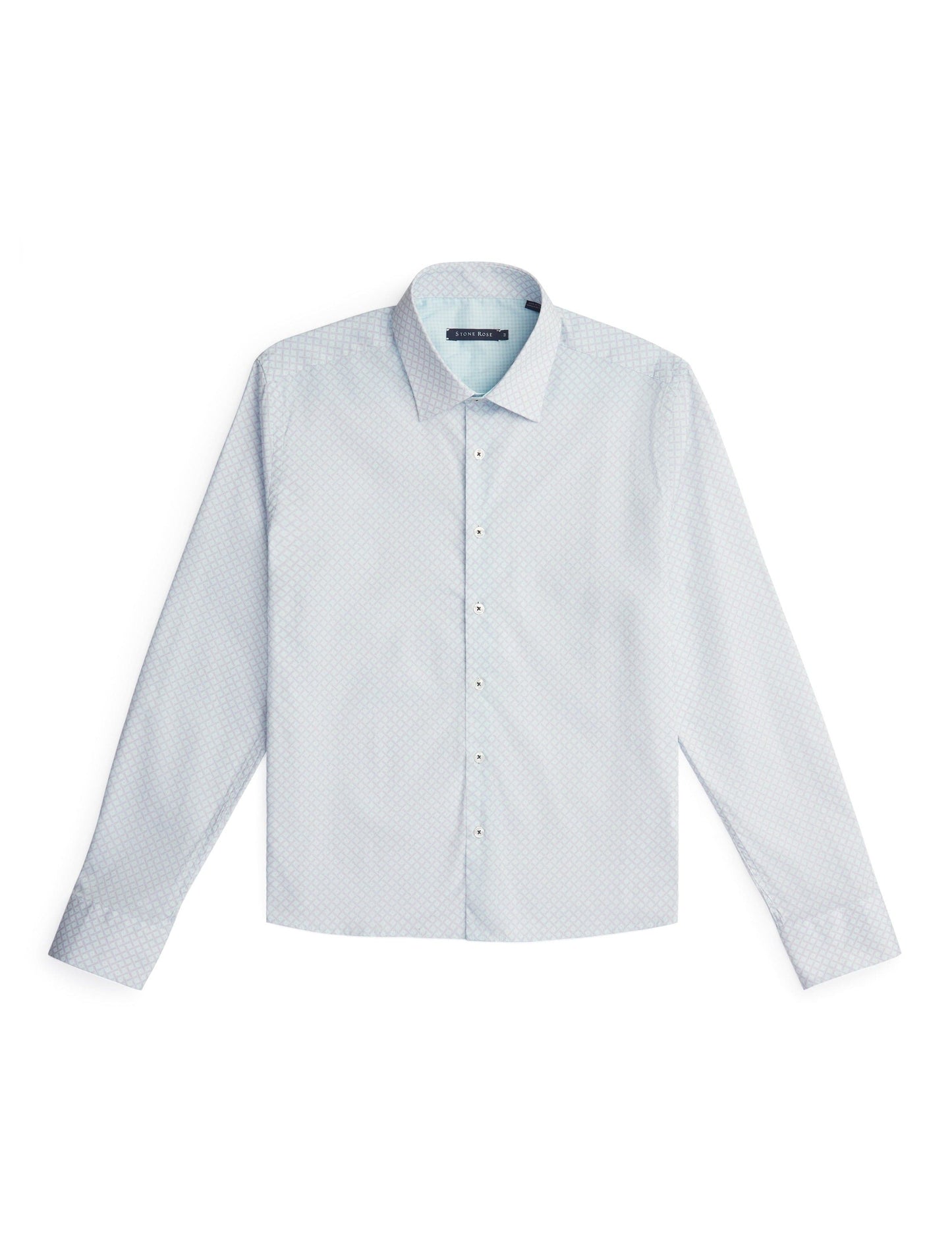 Blue Square Long Sleeve Shirt