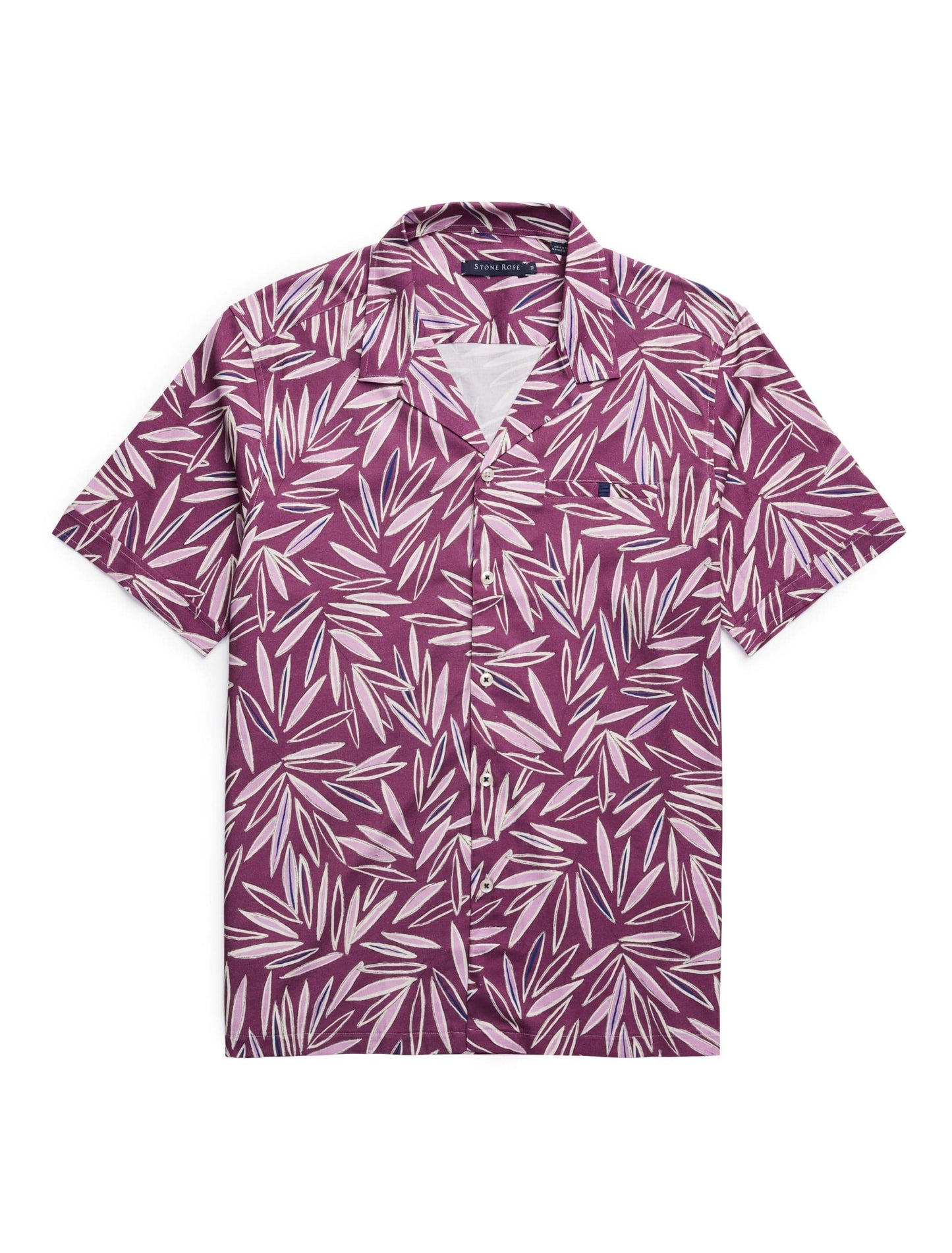 Purple Leaf Resort Short Sleeve Shirt