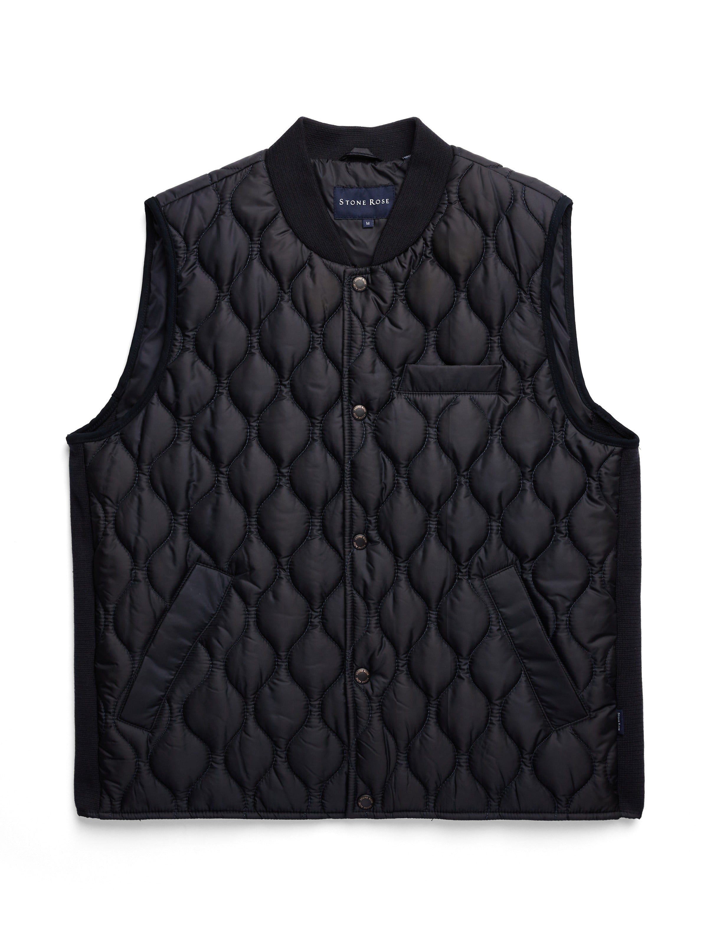 Navy Quilted Puffer Vest
