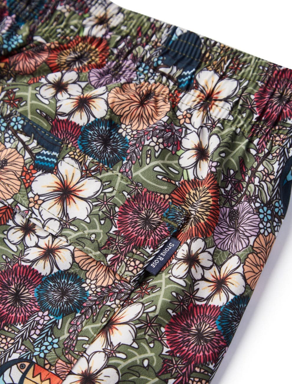 Green Jungle Print Swimshort