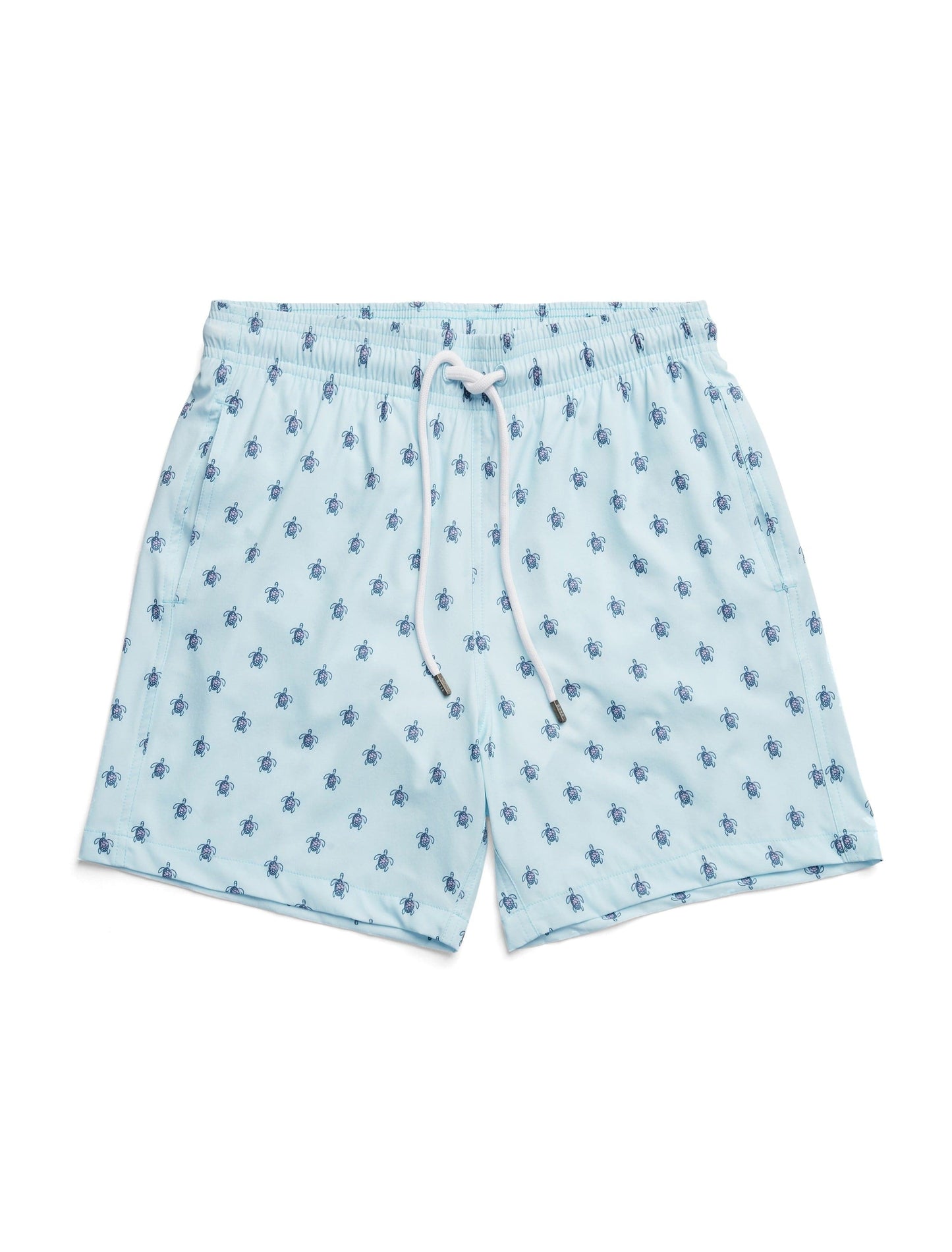 Light Blue Turtle Print Swimshort