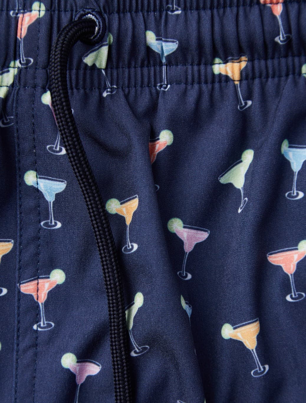 Navy Margarita Print Swimshort