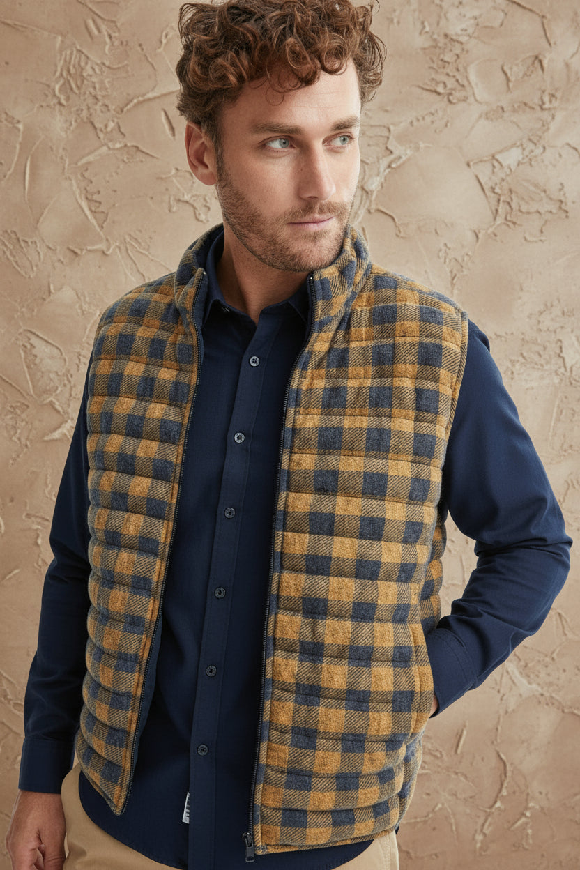 Camel T-Series Fleece Puffer Vest