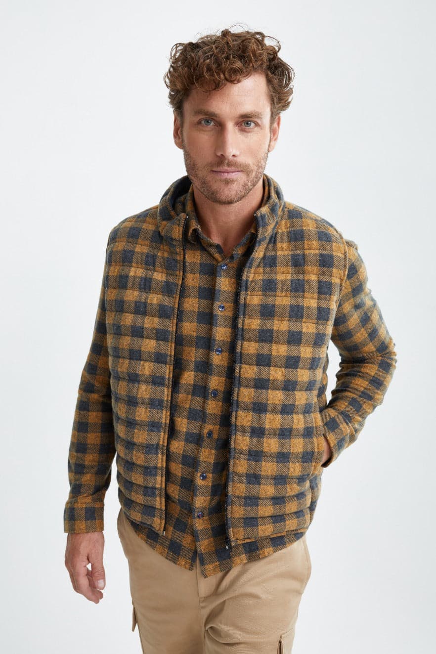 Camel T-Series Fleece Puffer Vest