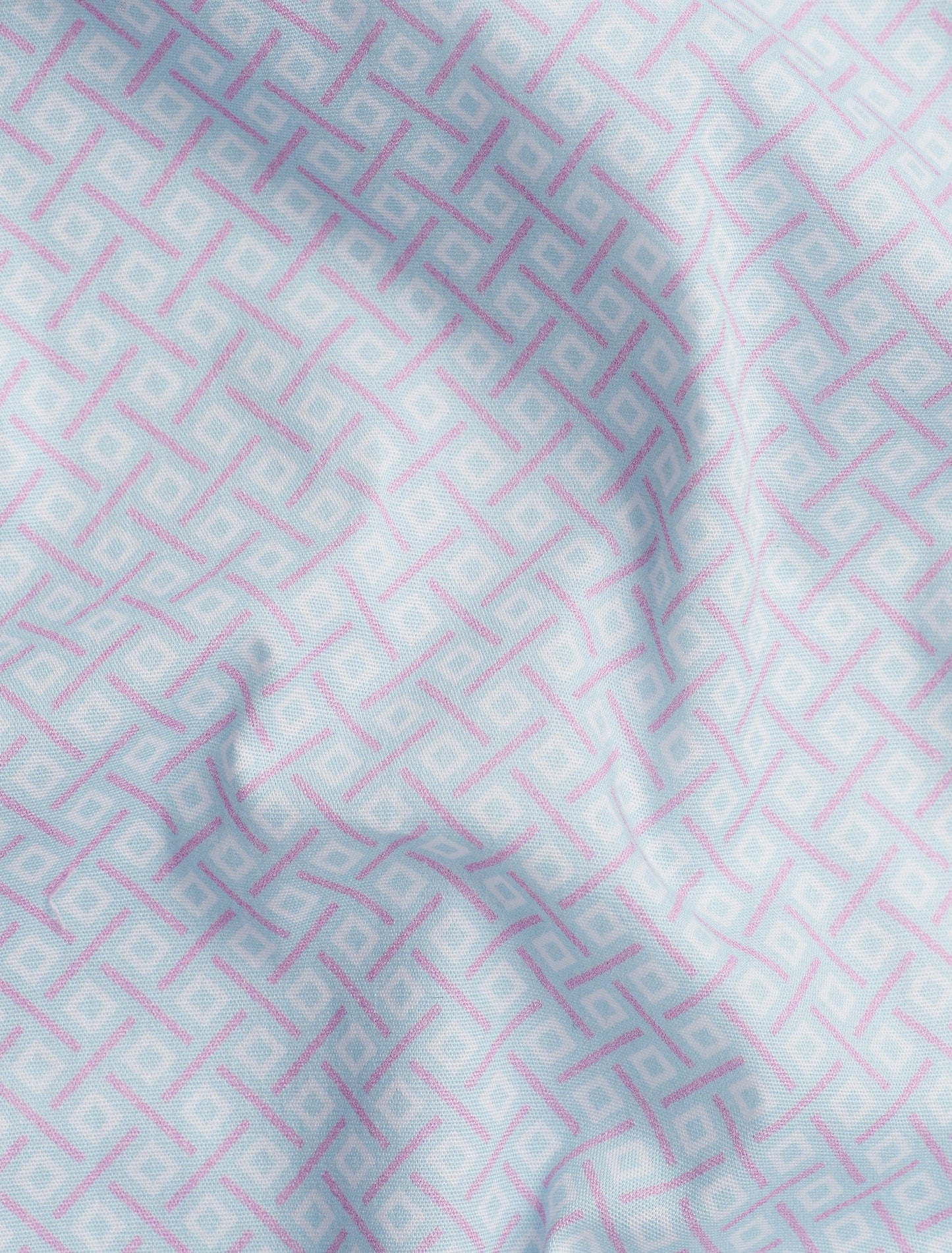 Blue Square Long Sleeve Shirt