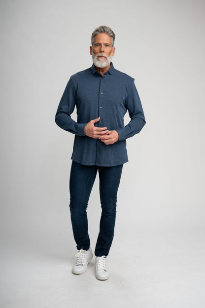 Navy Long Sleeve T-Series Shirt XL