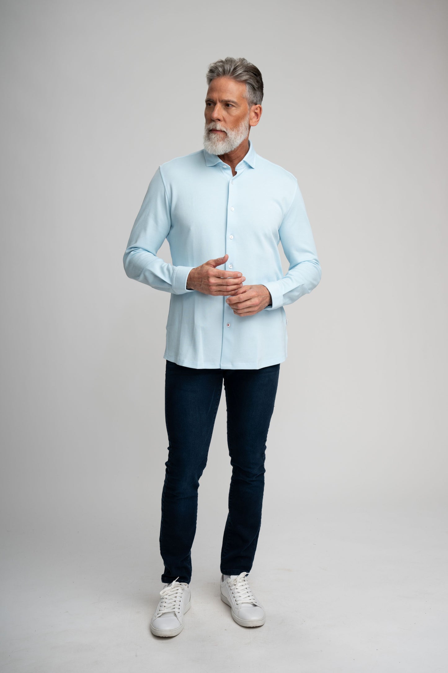 ORIGIN - Light Blue Long Sleeve T-Series Shirt