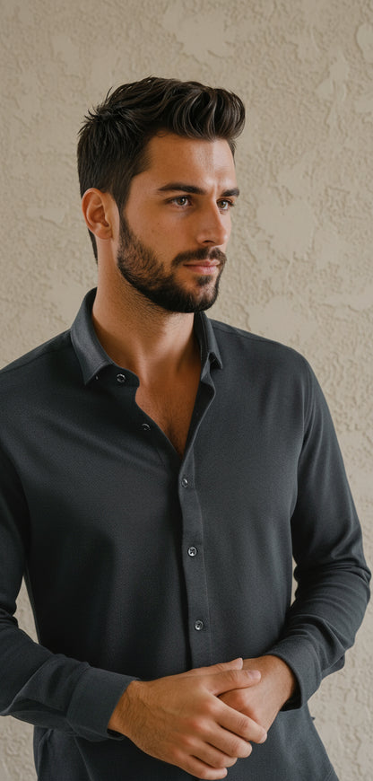 ORIGIN - Faded Black Long Sleeve Shirt