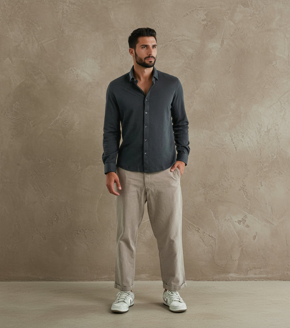 ORIGIN - Faded Black Long Sleeve Shirt