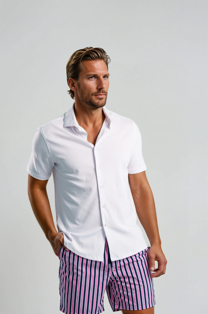 ORIGIN - White Short Sleeve T-Series Shirt
