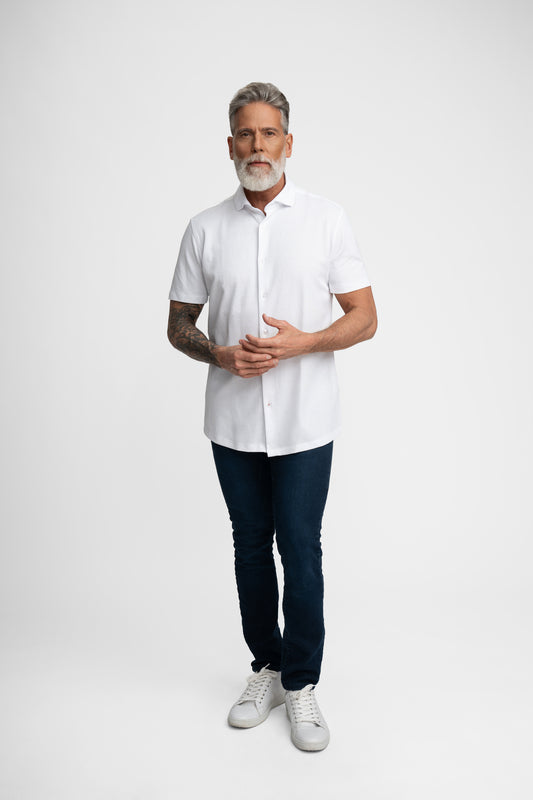 ORIGIN - White Short Sleeve T-Series Shirt