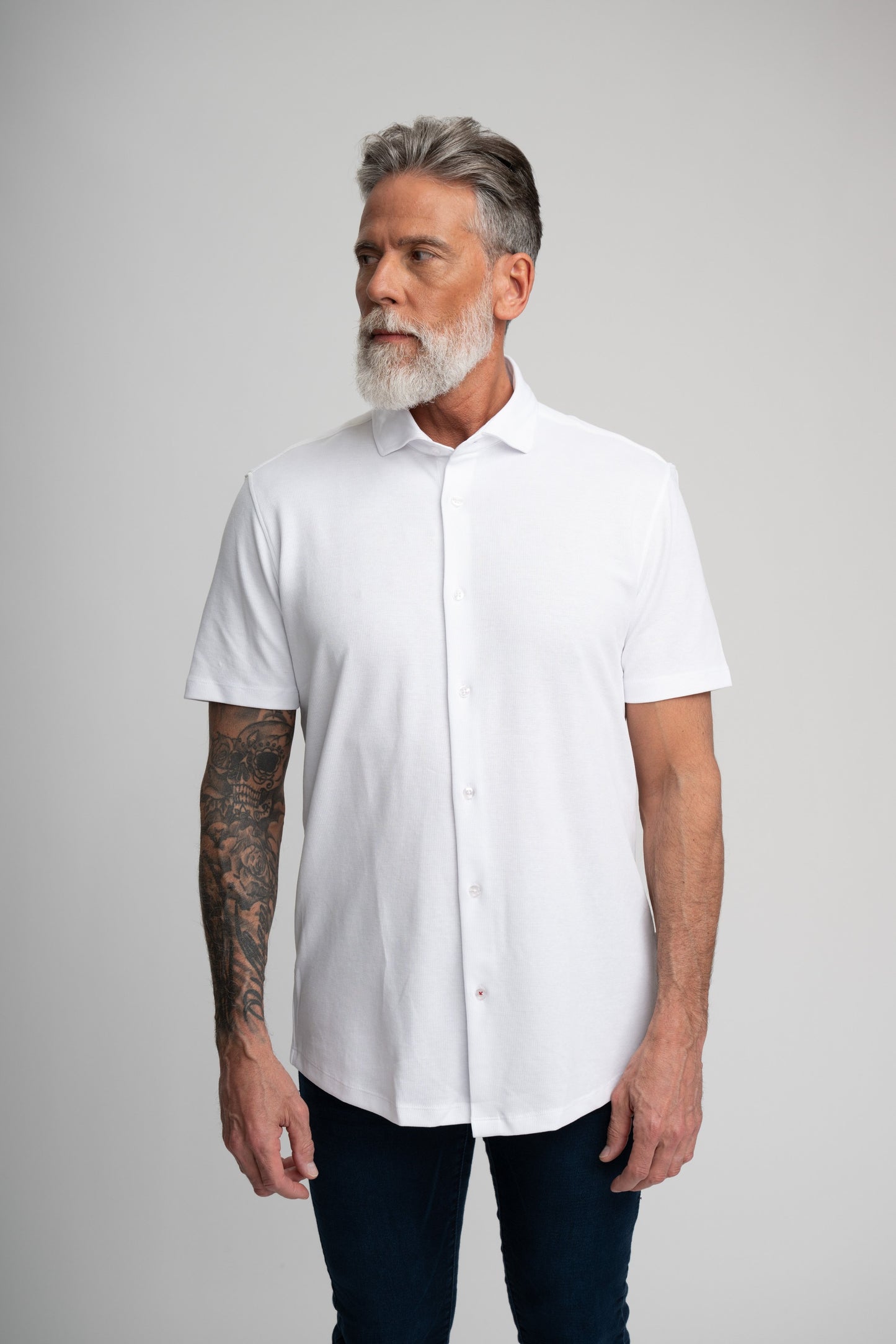 ORIGIN - White Short Sleeve T-Series Shirt