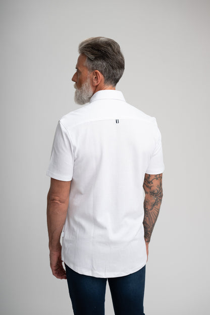 ORIGIN - White Short Sleeve T-Series Shirt