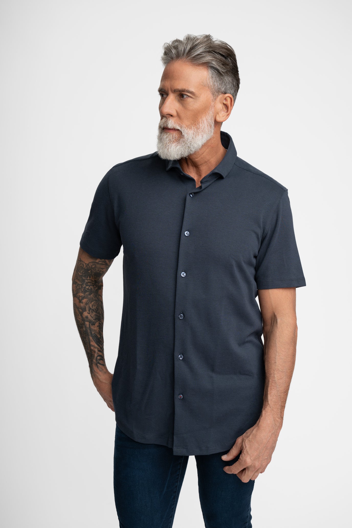 Navy Short Sleeve T-Series Shirt XXXL
