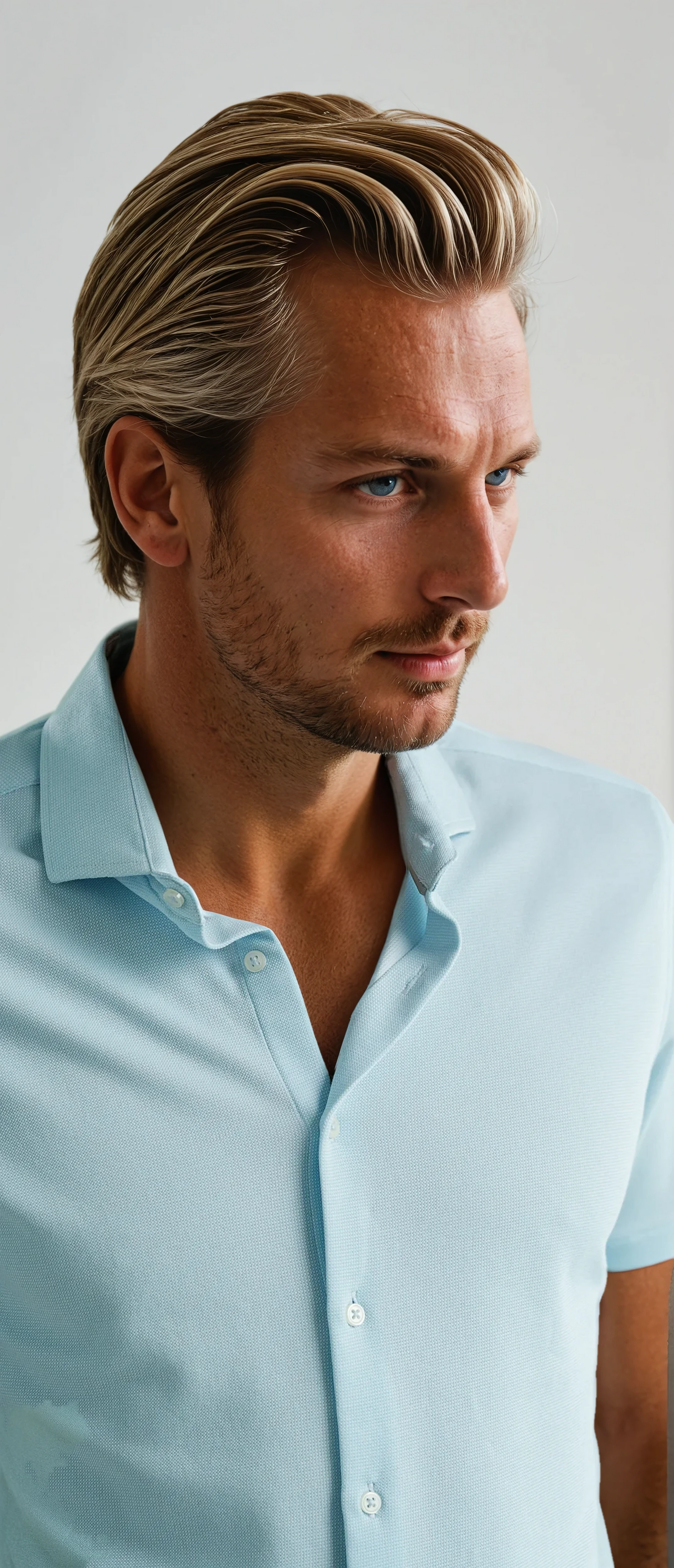 ORIGIN - Light Blue Short Sleeve T-Series Shirt