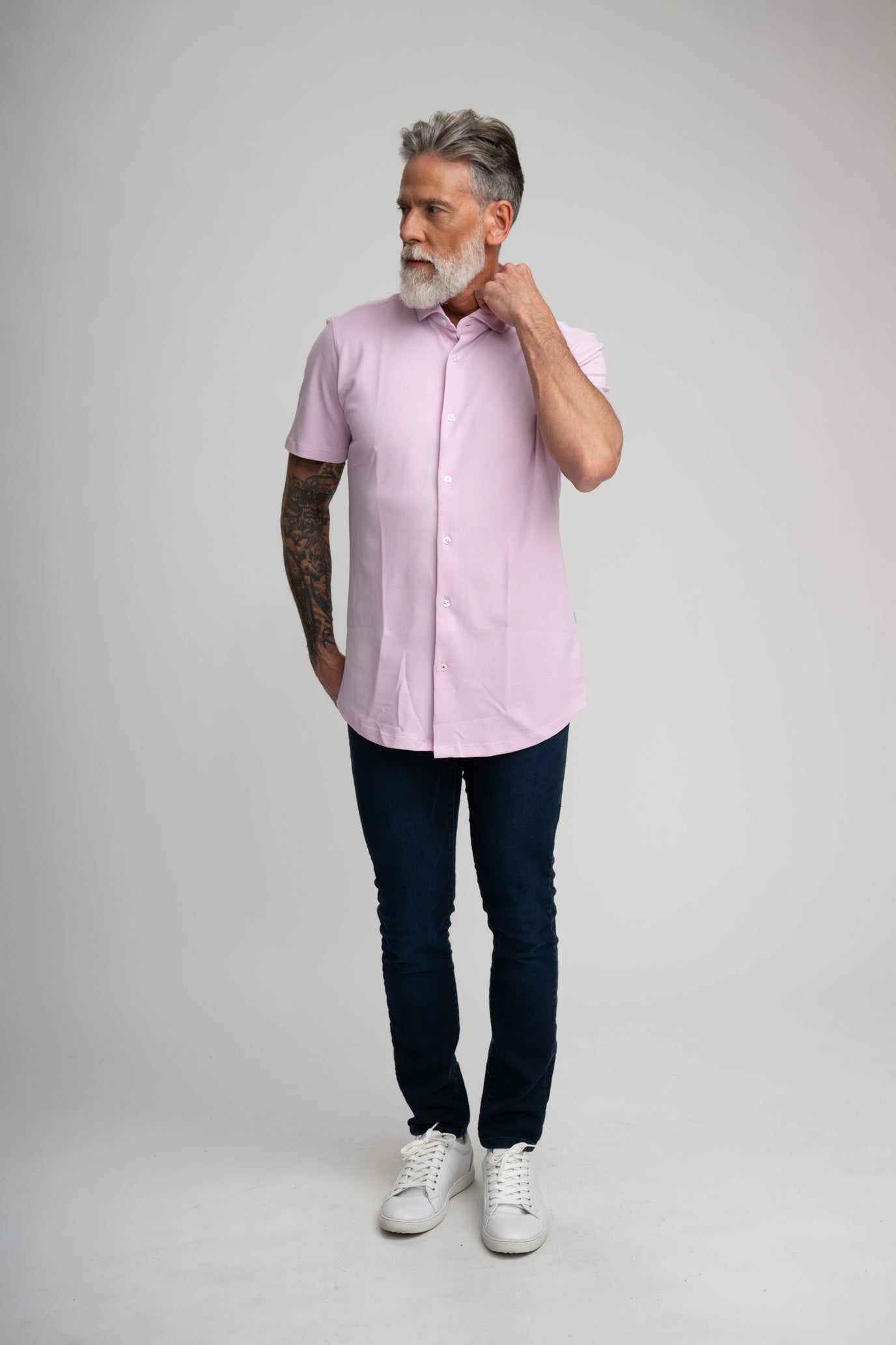 Lavender Short Sleeve T-Series Shirt Men's Everyday Comfort Tee | Stone Rose Lavender Short Sleeve T-Series Shirt Men's Everyday Comfort Tee | Stone Rose