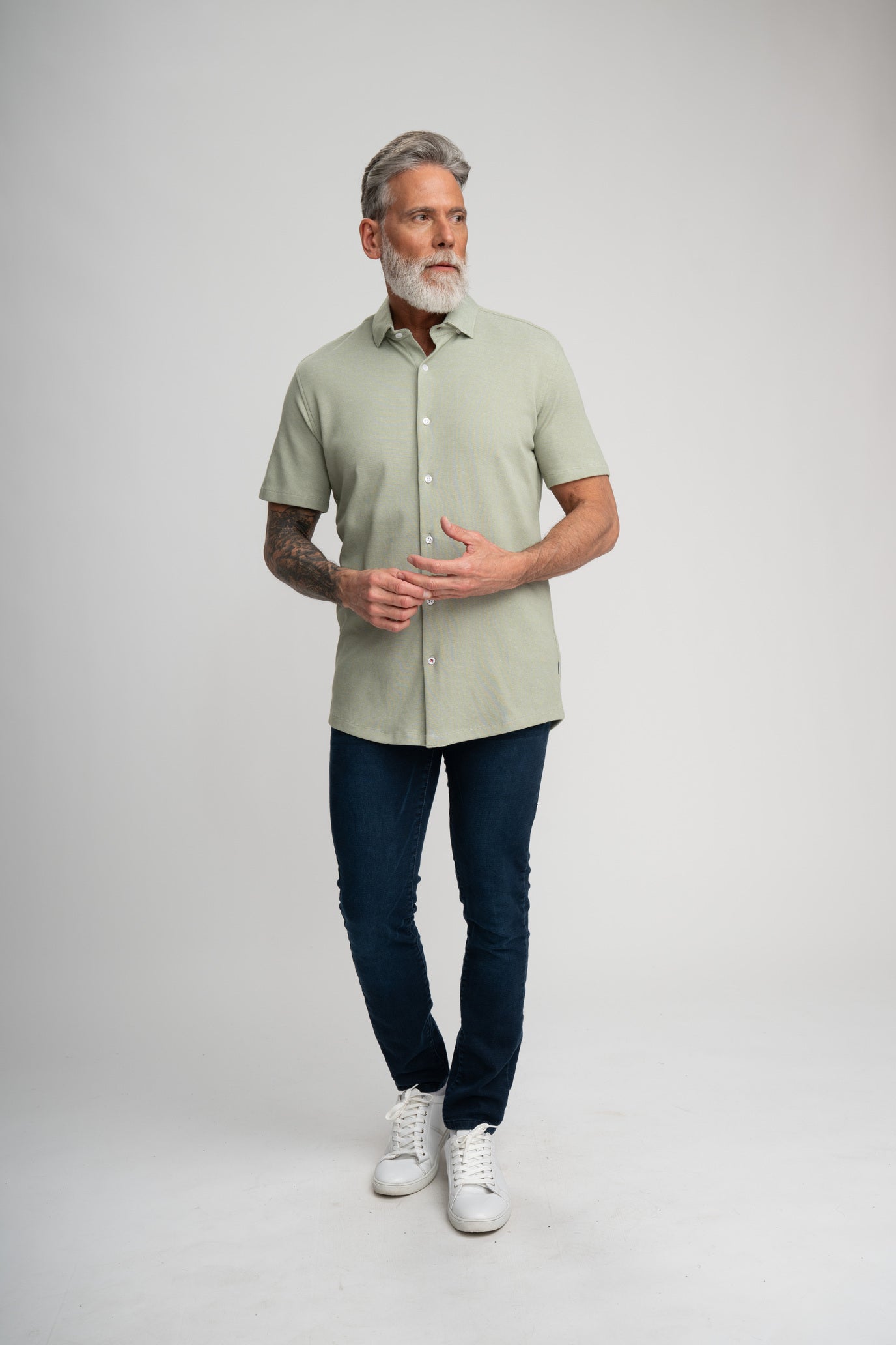 ORIGIN - Olive Short Sleeve Shirt