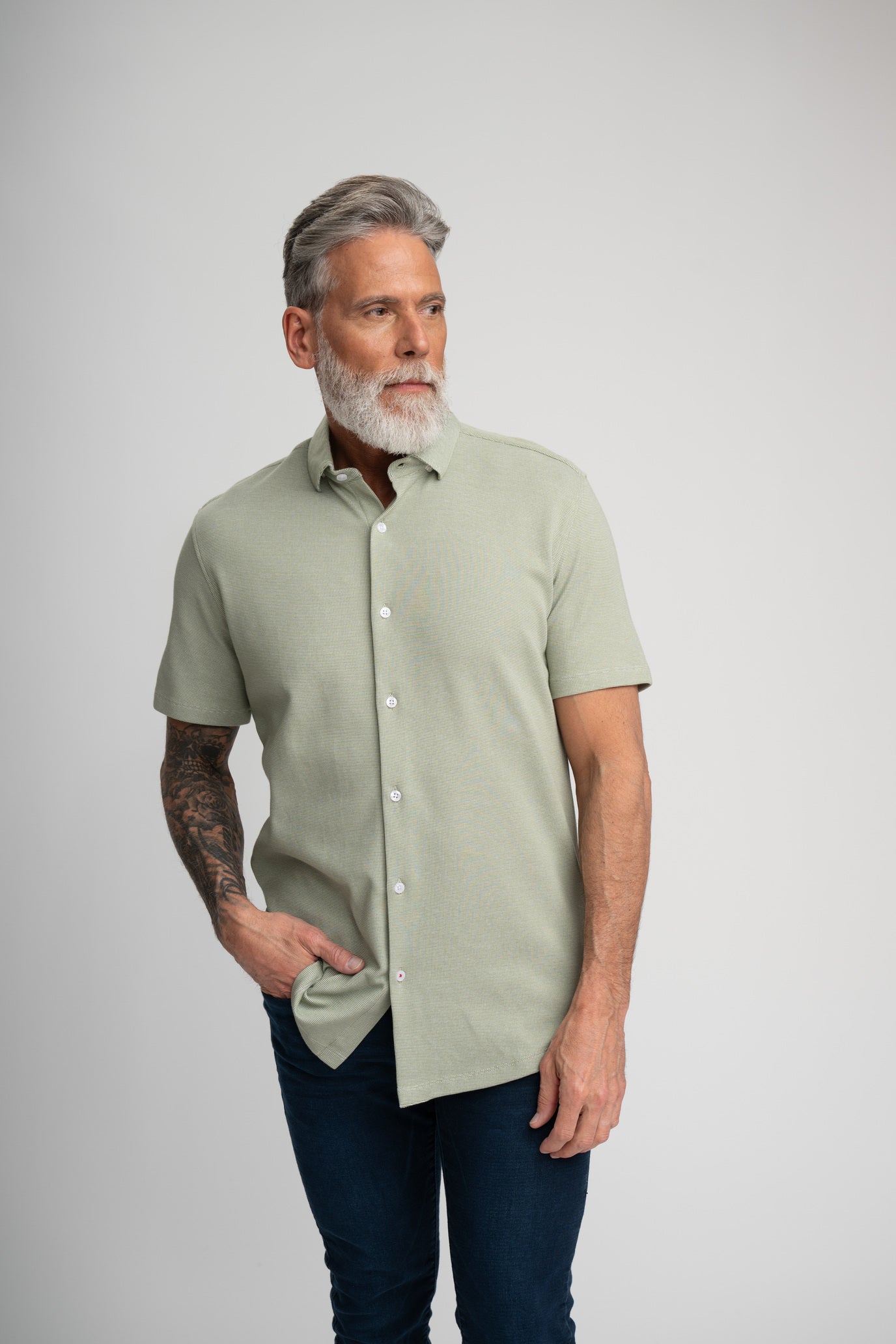 ORIGIN - Olive Short Sleeve Shirt
