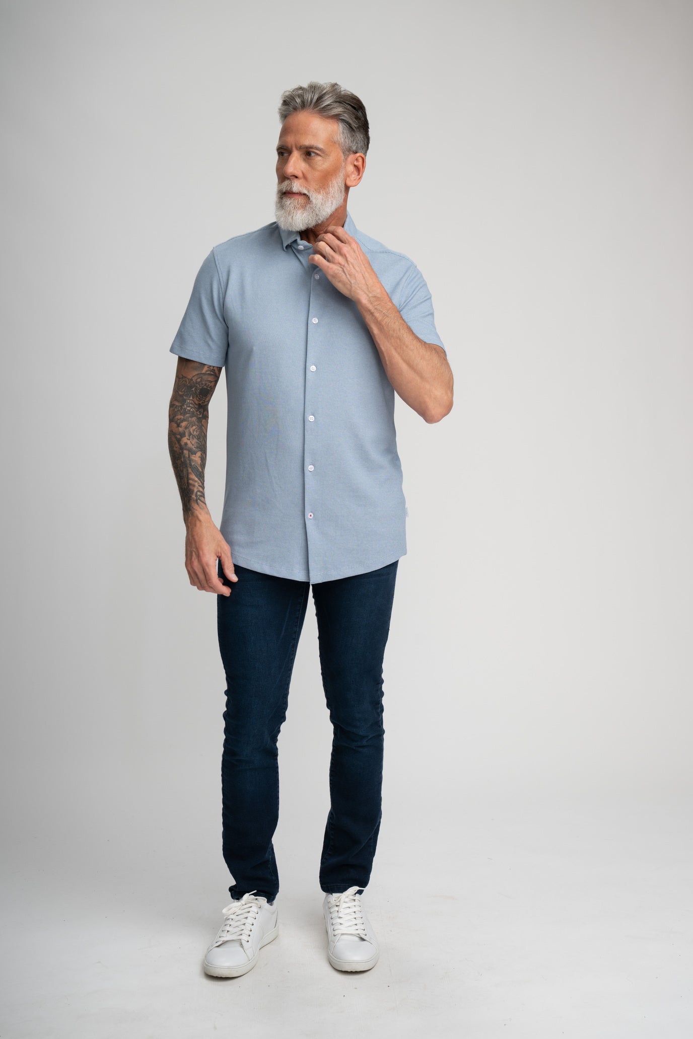 ORIGIN - Blue Short Sleeve Shirt