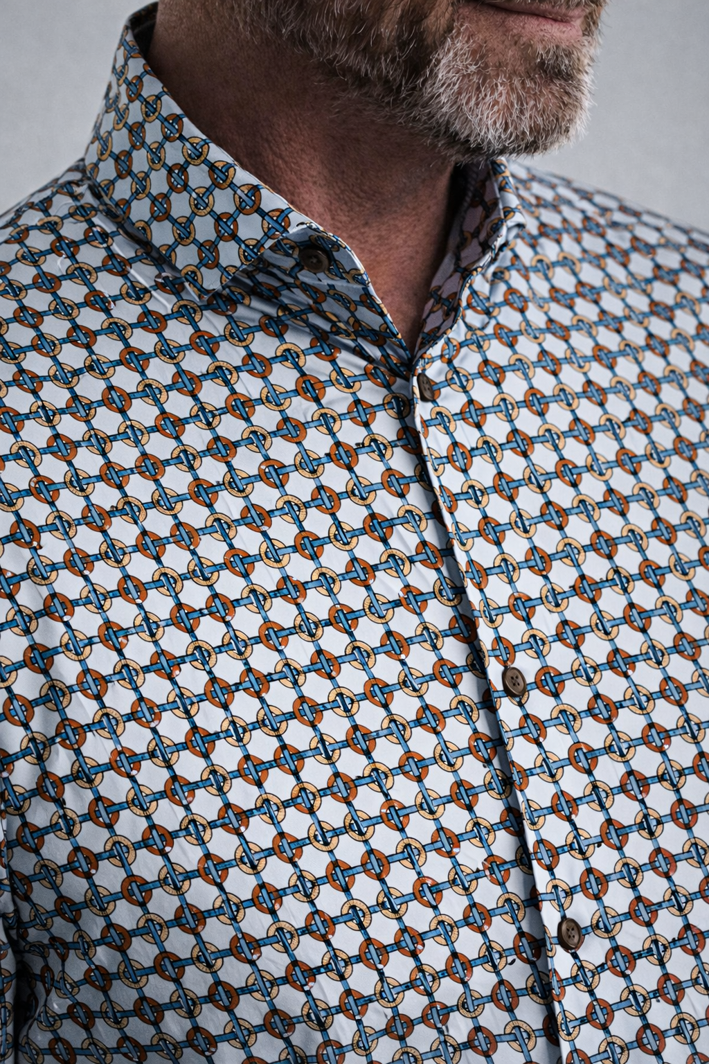 NOVA - Light Blue Rings and Ropes Shirt