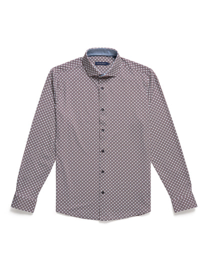 APEX- Dark Pink Brilliant cut Geo Shirt