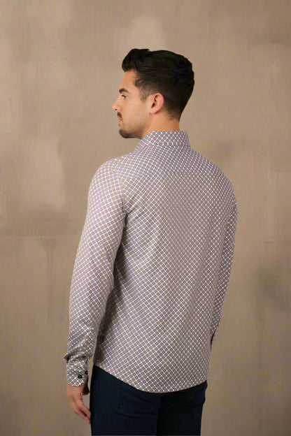APEX- Dark Pink Brilliant cut Geo Shirt