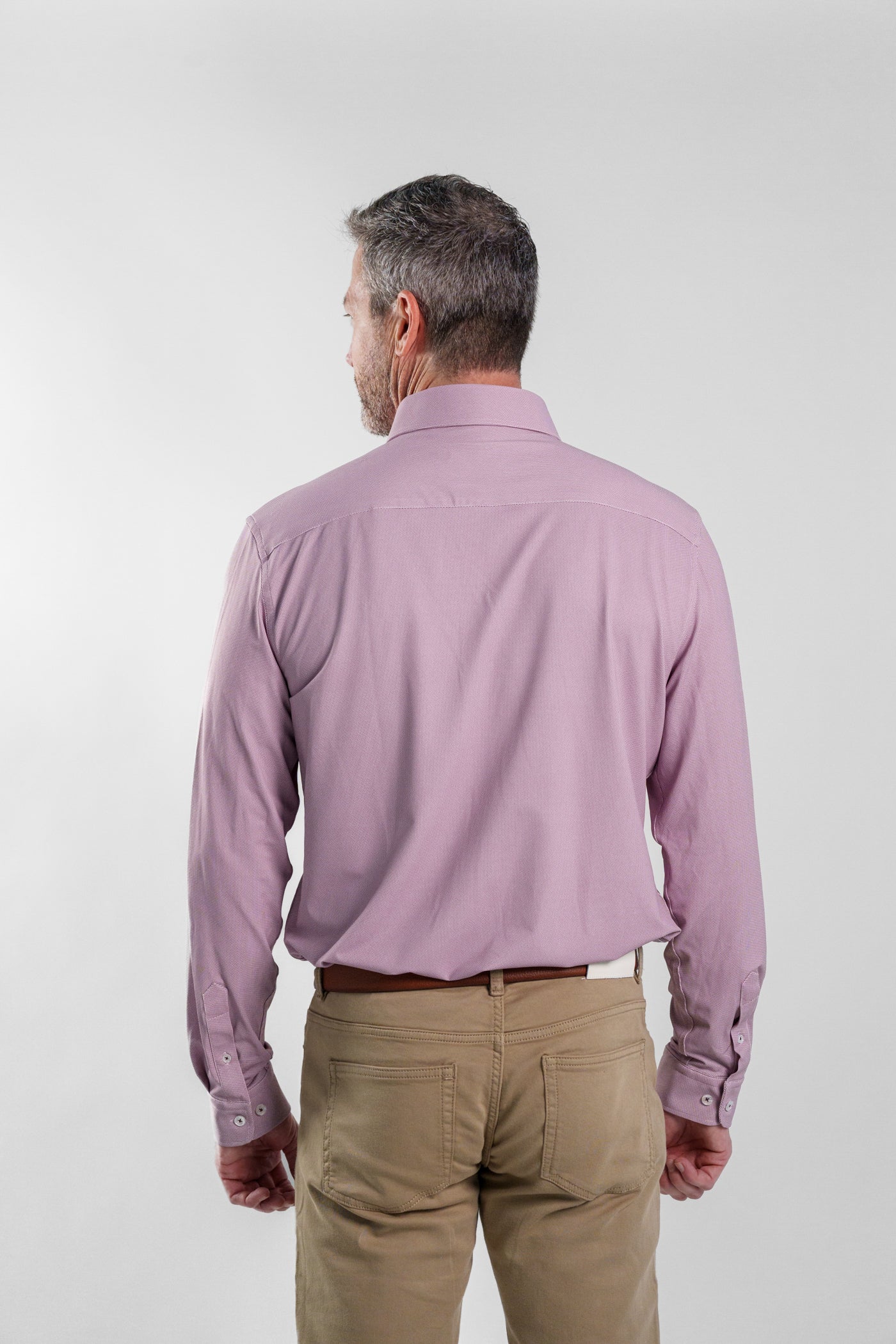 APEX - Burgundy Birdseye Long Sleeve Shirt