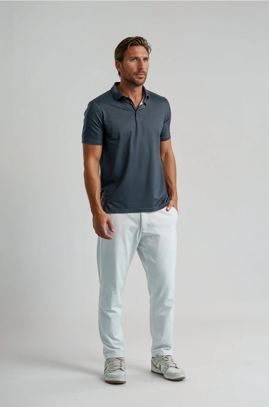 APEX  - Black Birdseye Polo