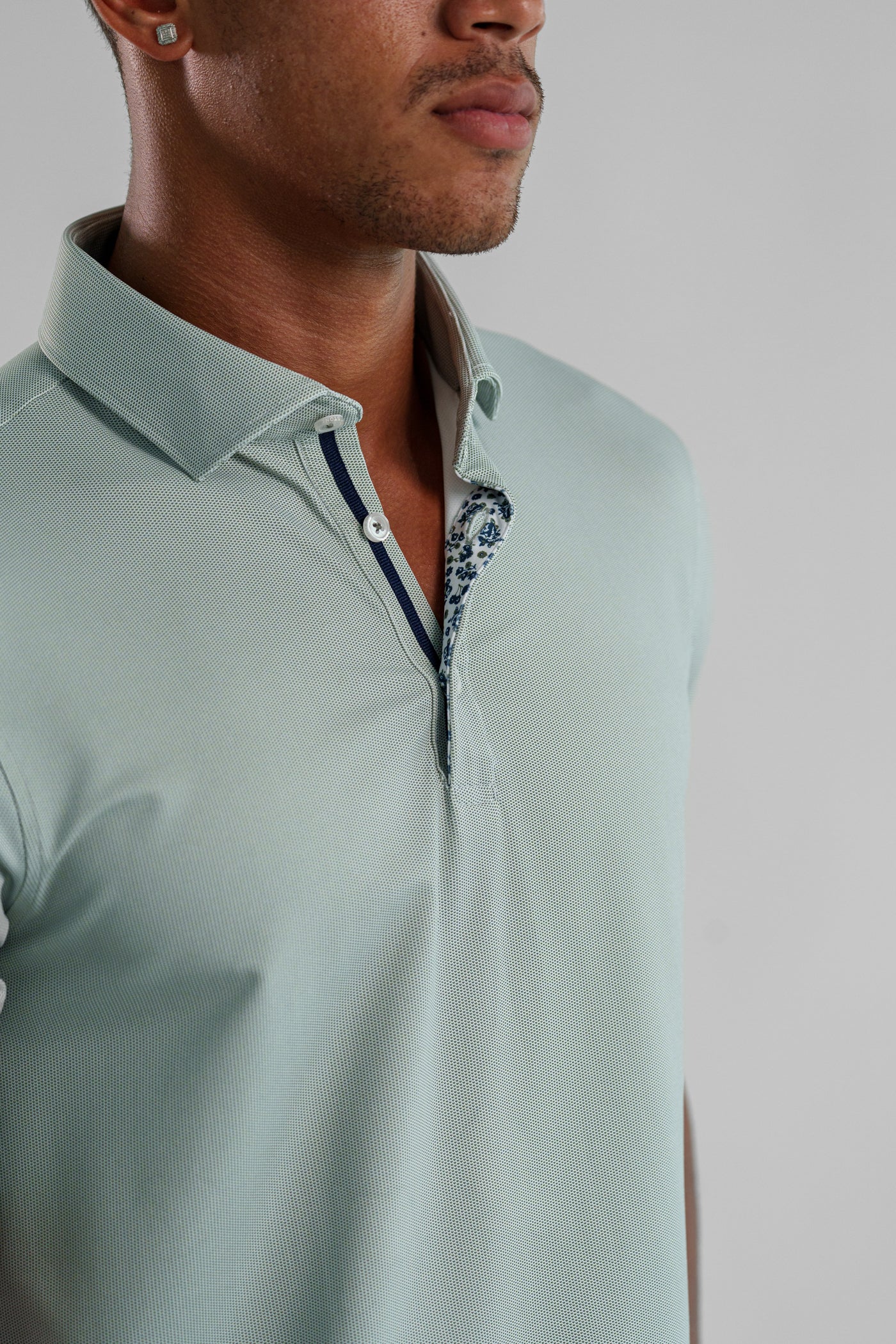 APEX  - Olive Birdseye Polo