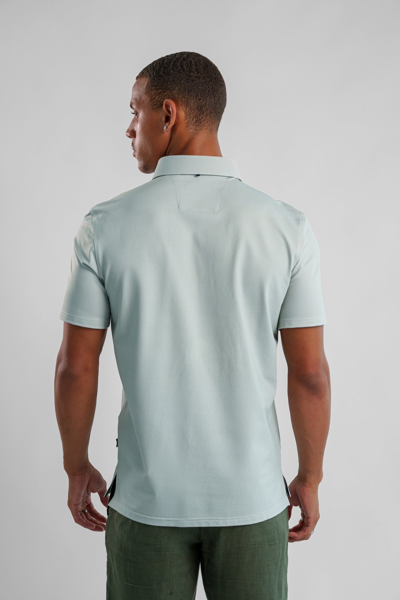 APEX  - Olive Birdseye Polo
