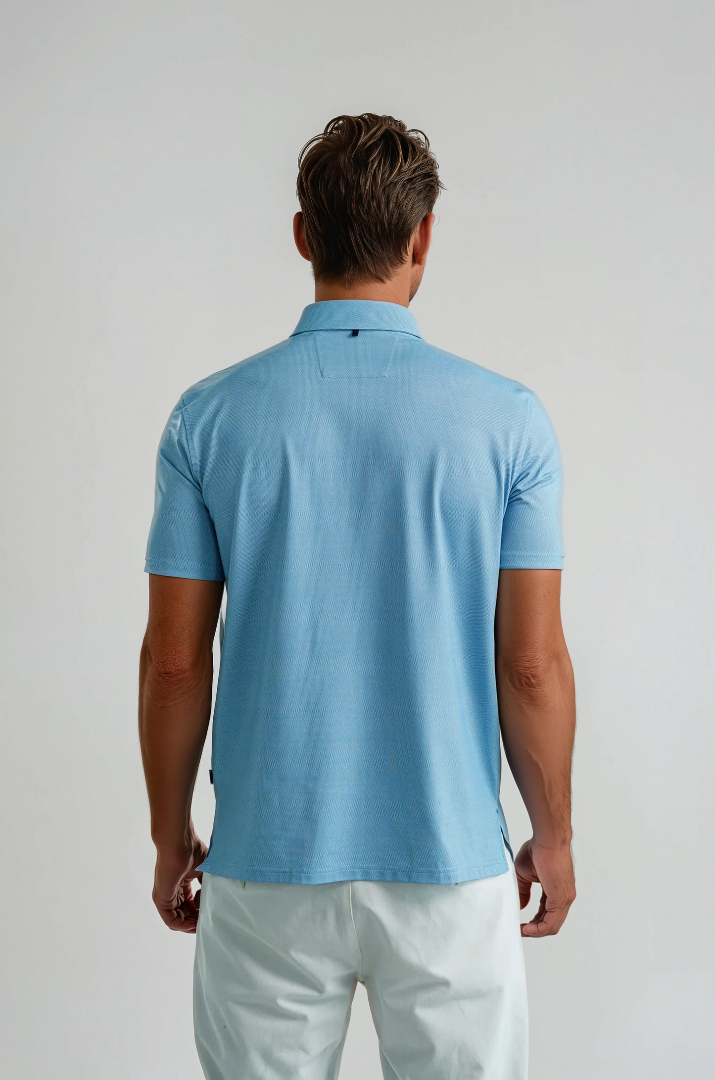 APEX  - Aqua Birdseye Polo