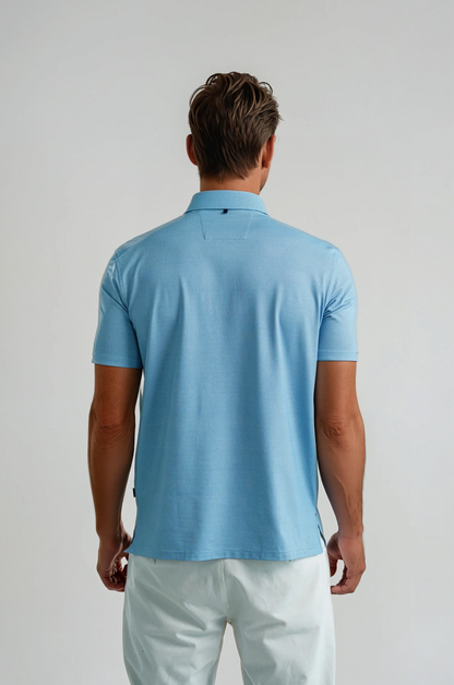 APEX  - Aqua Birdseye Polo